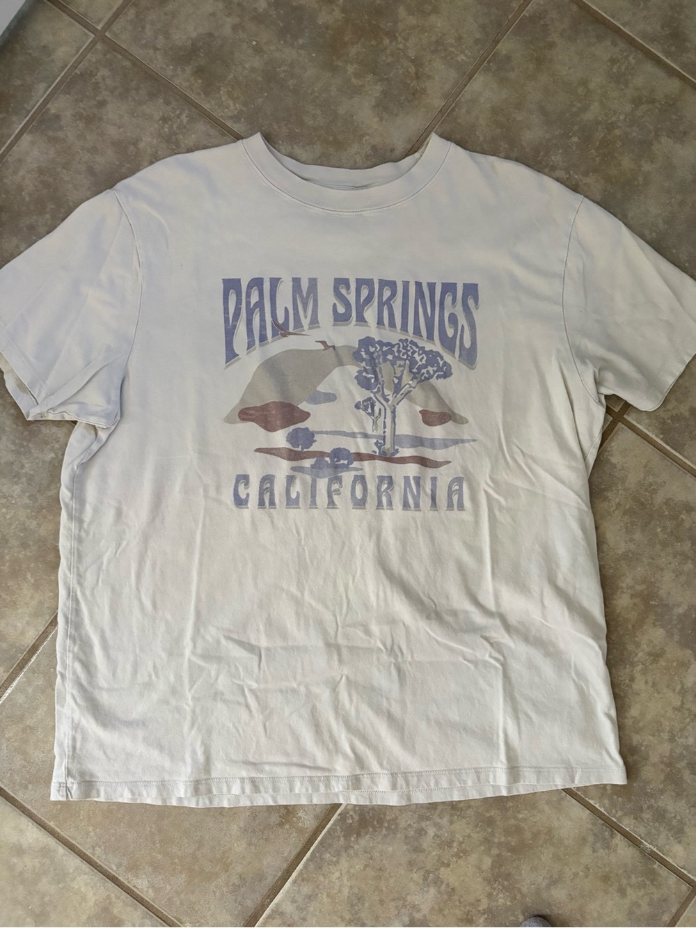 Abercrombie & Fitch White Palm Springs Graphic Tee